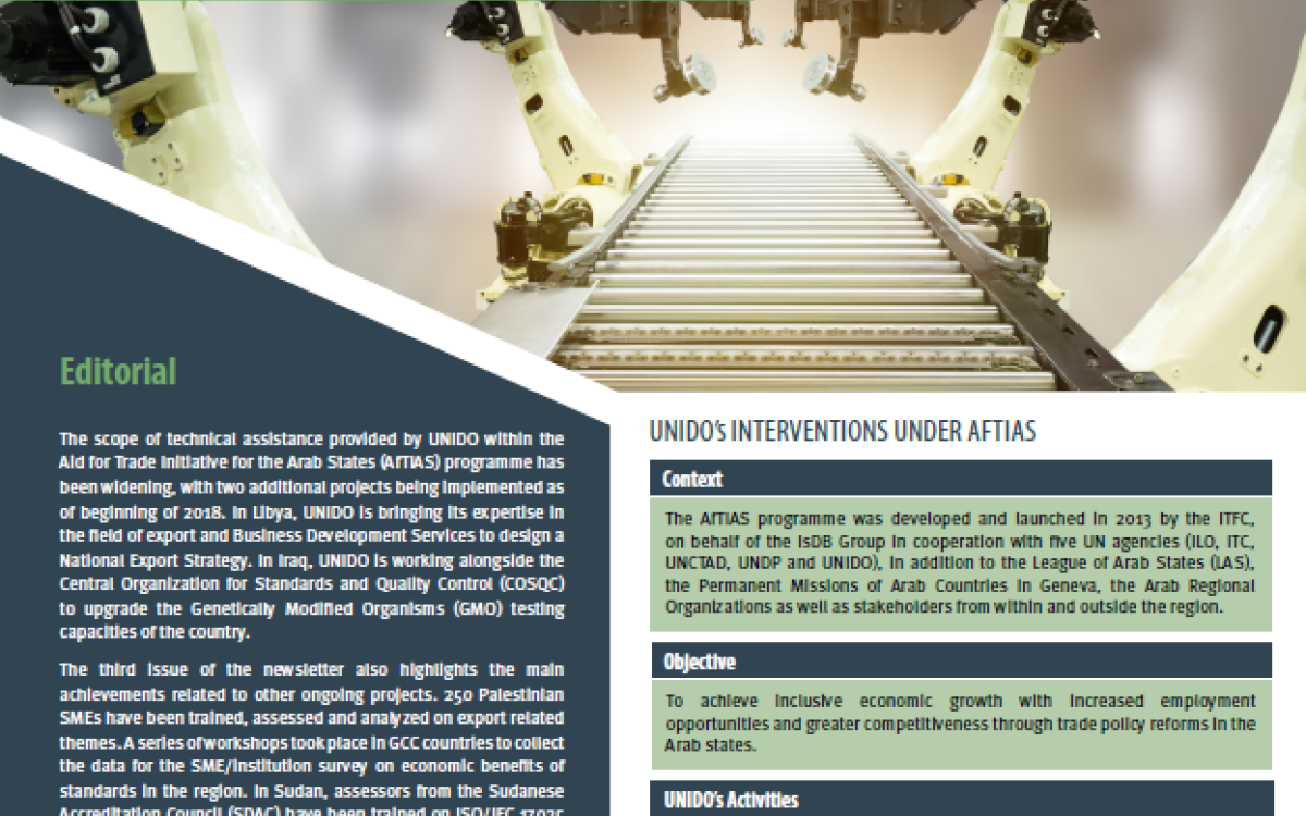 UNIDO - AfTIAS Newsletter, September 2018