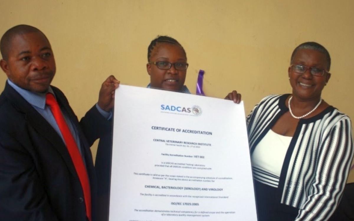 Zambia’s Central Veterinary Research Institute Accredited
